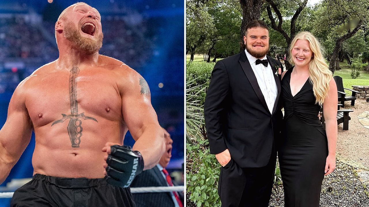 Brock Lesnar, Drew Moss, and Mya (via WWE
