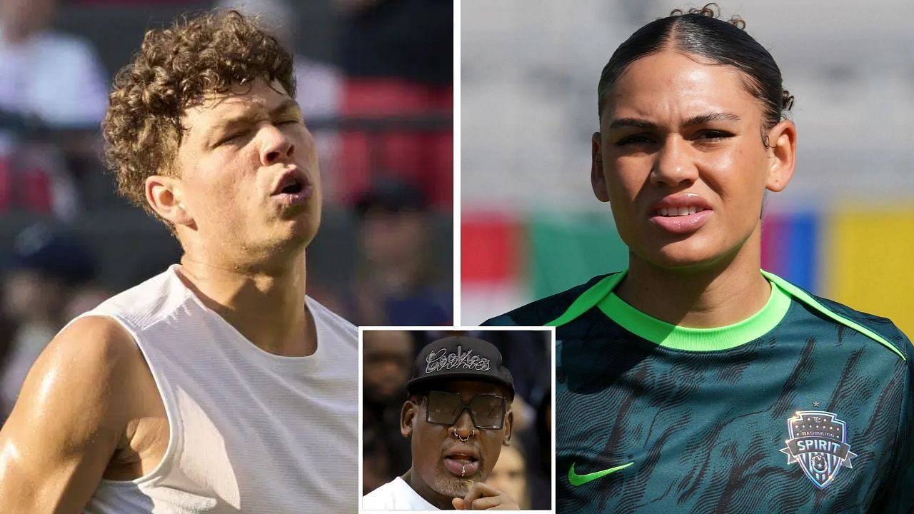 Ben Shelton girlfriend Trinity Rodman father Denis Rodman