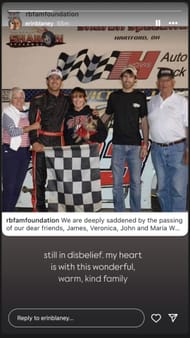 Erin Blaney's Instagram story - Source: @erinblaney on IG