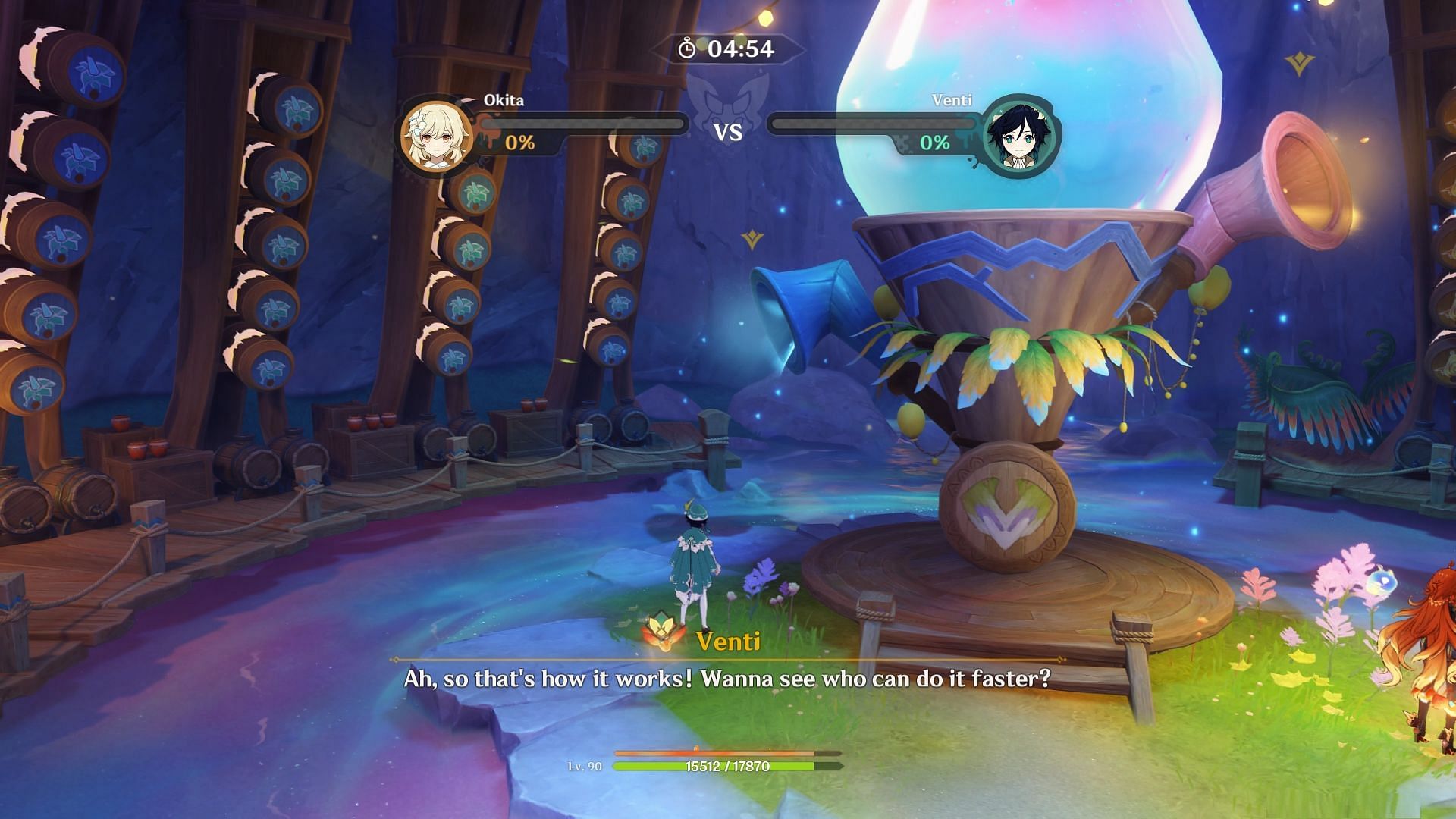 Beat Venti in Brewblossom Aphid challenge (Image via HoYoverse)
