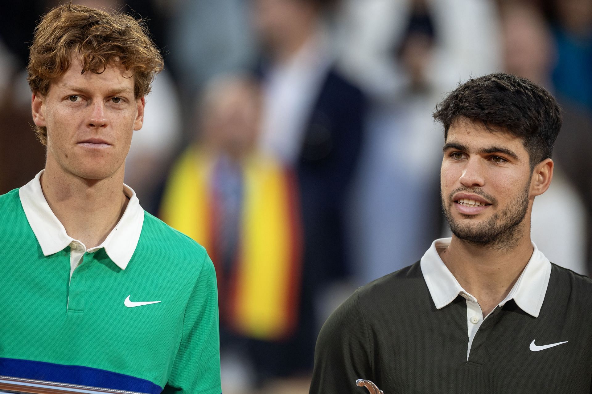 Alcaraz and Sinner at the French Open Tennis Tournament. Roland-Garros 2025. - Source: Getty
