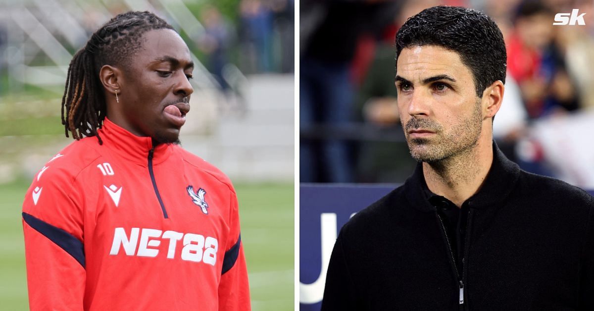 Eberechi Eze (left) and Mikel Arteta