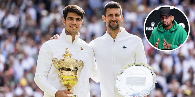 "That's why Novak Djokovic struggled" - Nick Kyrgios says any opponent who wants to beat Carlos Alcaraz at Wimbledon needs 3 things going on for them