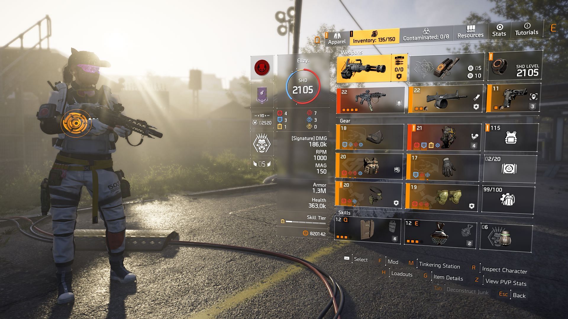 Backfire build for farming SHD Watch levels in The Division 2 (Image via Sportskeeda Gaming || Ubisoft)