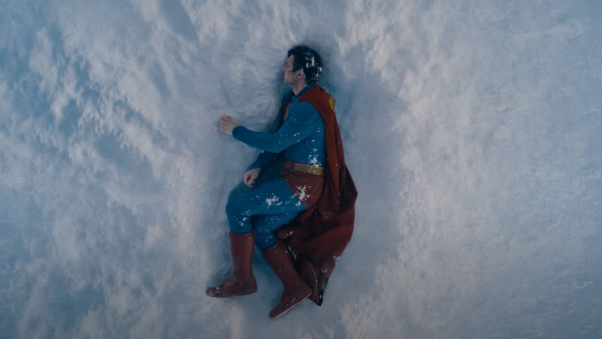 David Corenswet as the titular hero in Gunn&#039;s movie (Image via YouTube/@dcofficial)