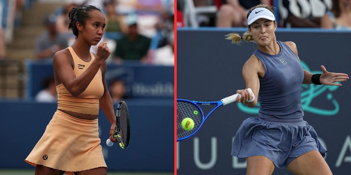 Leylah Fernandez (L) and Anna Kalinskaya (R) (Image Source: Getty)