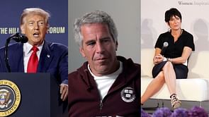 Trump responds when asked whether he will pardon Epstein associate Ghislaine Maxwell, Russell Brand reacts