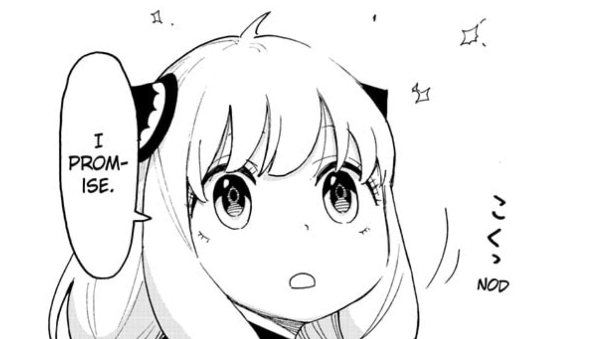 Anya Forger as seen in Spy x Family (Image via Shueisha)