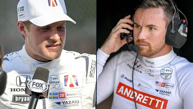 Marcus Ericsson suffers same fate as Andretti teammate Kyle Kirkwood to crash out of IndyCar Iowa race 2