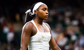 Coco Gauff puts Wimbledon heartbreak behind her as she enjoys Faye Webster's concert during night out in London