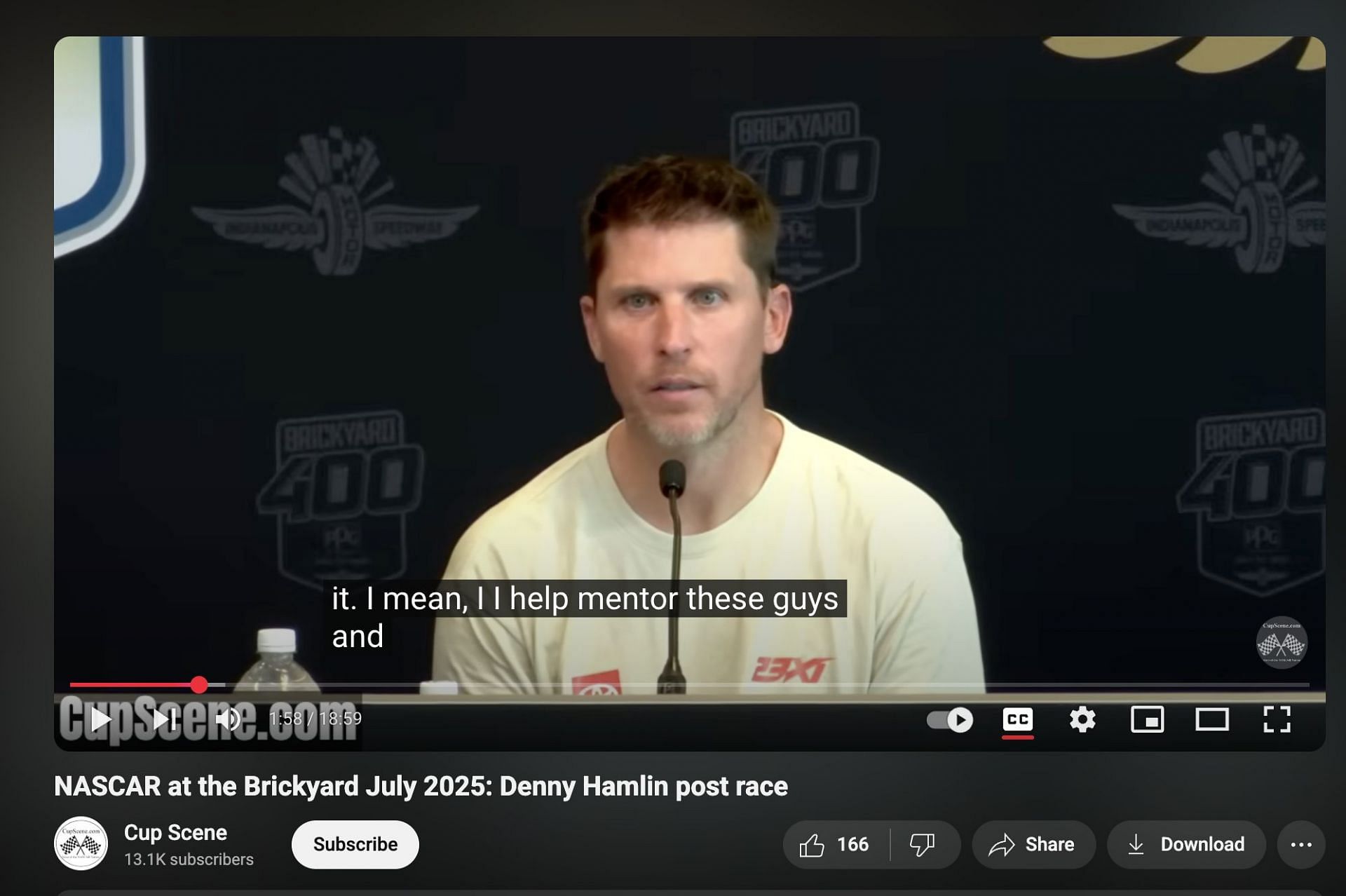 Denny Hamlin comments on his ties with 23XI drivers