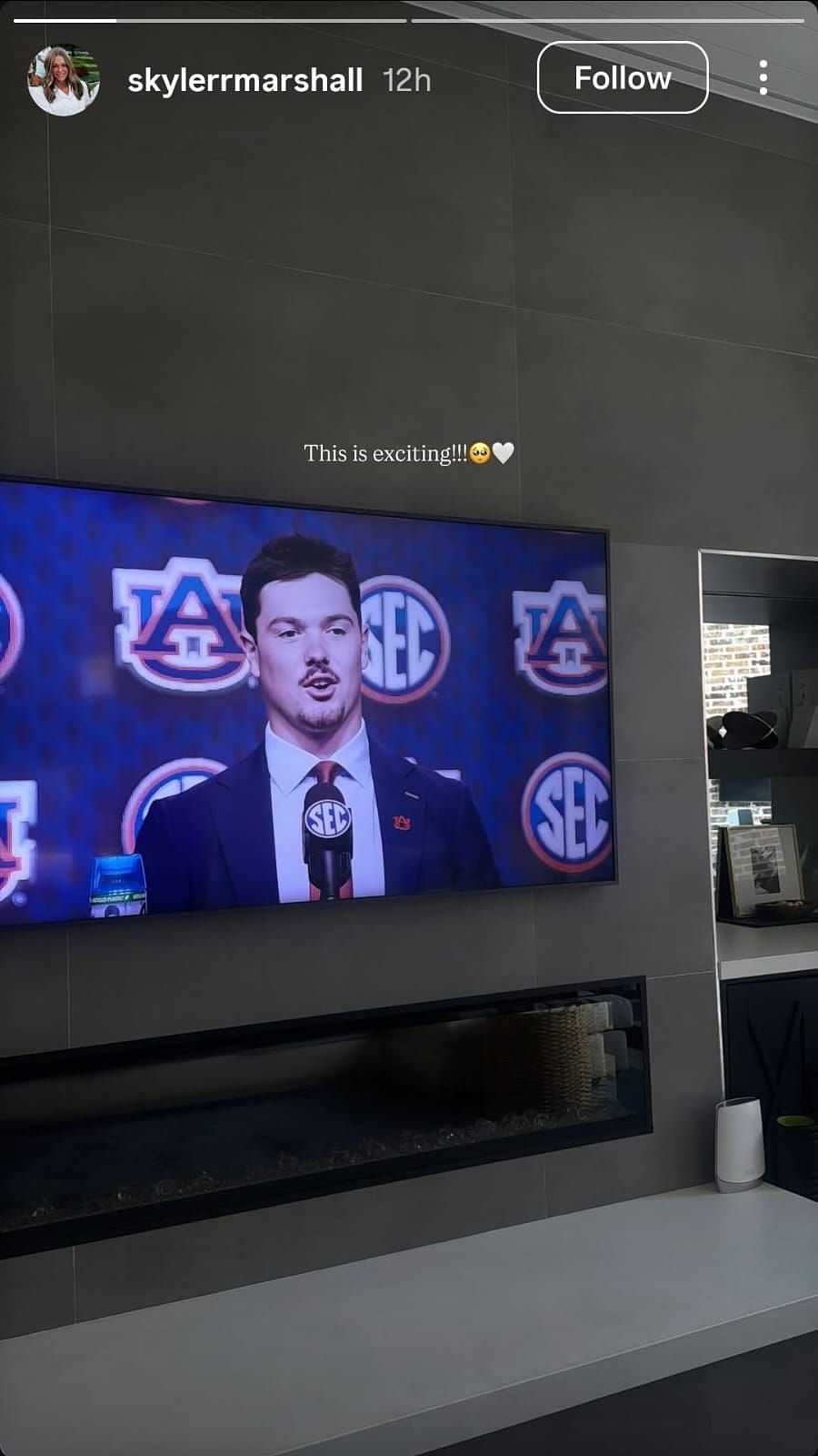 Jackson Arnold&#039;s girlfriend, Skyler Marshall&#039;s Instagram story via @skylerrmarshall.