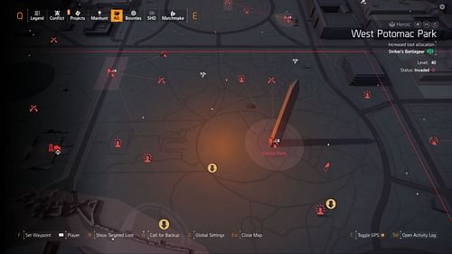 Public Executions near Washington Memorial in The Division 2 (Image via Ubisoft)