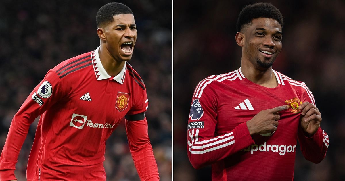 Marcus Rashford and Amad Diallo