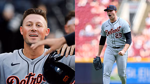 WATCH: Tarik Skubal's enthusiastic reaction to Spencer Torkelson's go-ahead home run vs Guardians
