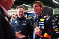 Max Verstappen and Christian Horner at the British Grand Prix - Source: Getty