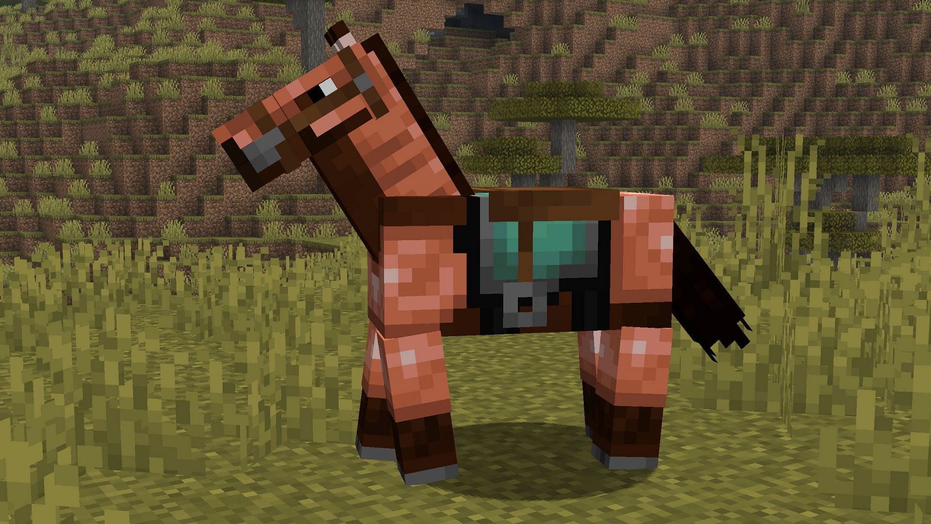 Copper horse armor will now also be found as chest loot (Image via Sportskeeda Gaming || Mojang Studios)