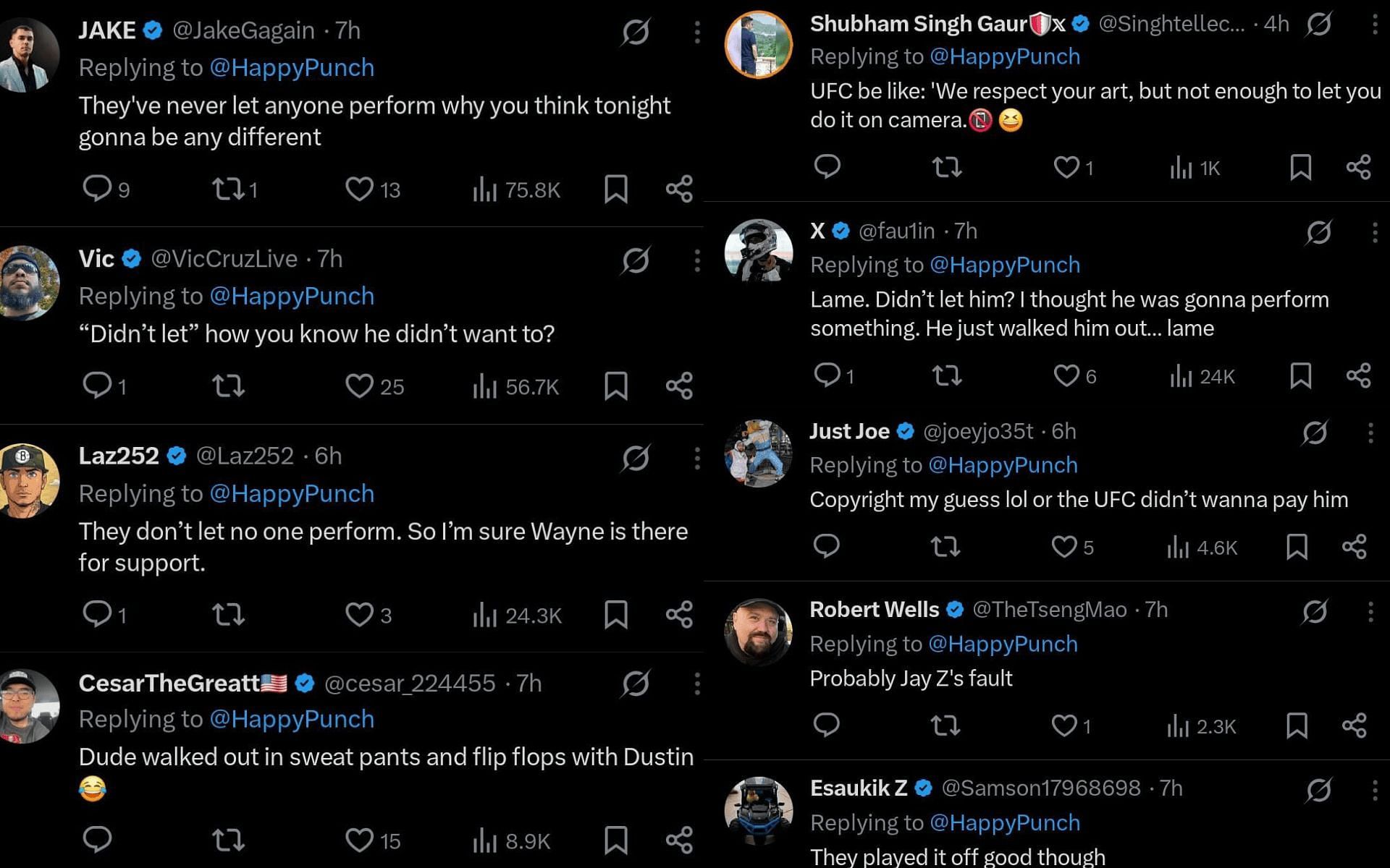 Fans&#039; reaction. [Screenshots courtesy: @HappyPunch on X]