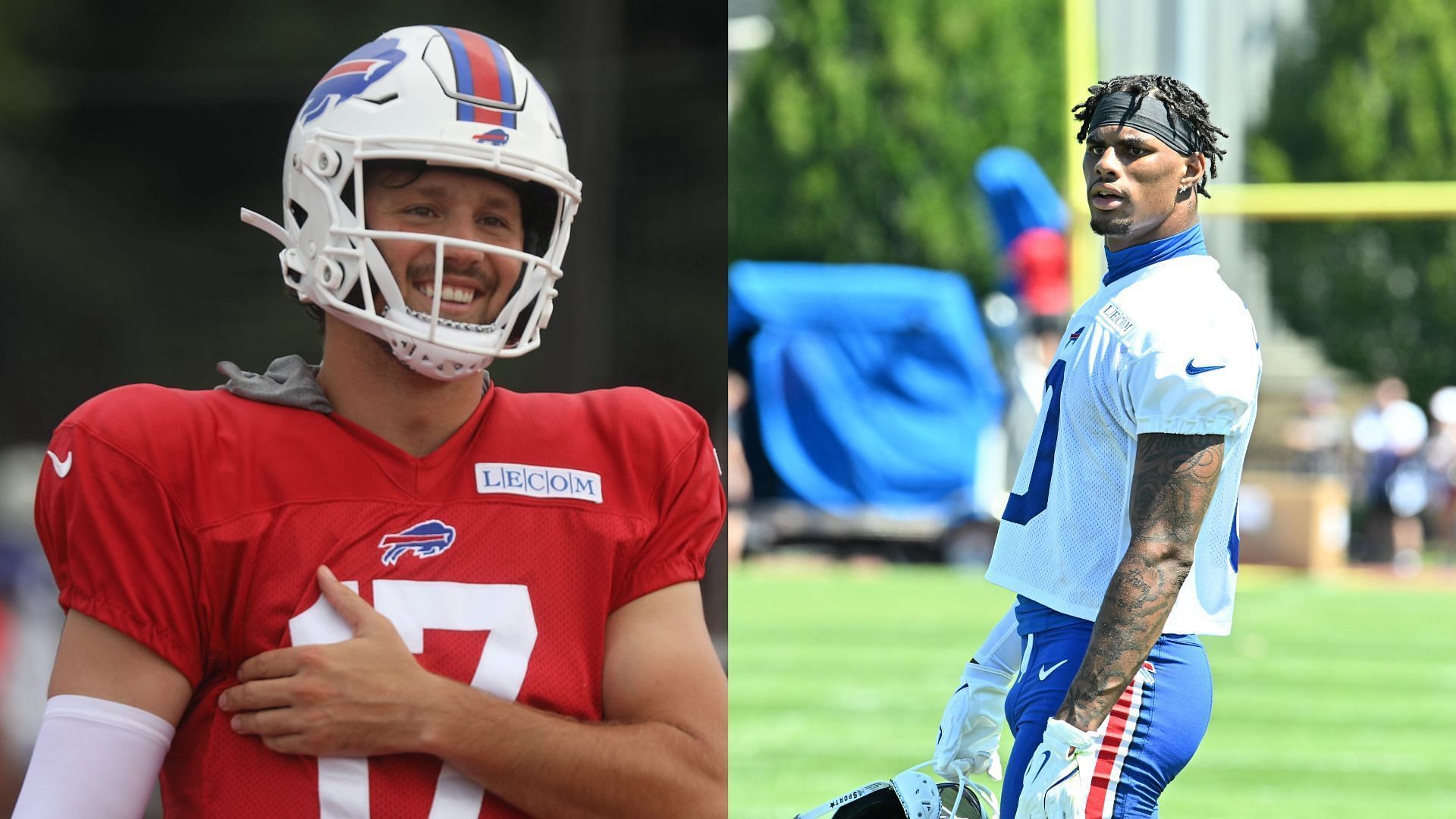 Josh Allen x Keon Coleman collage