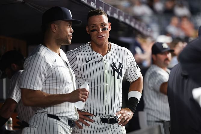 "Giancarlo Stanton is no Rafael Devers" - Ex-Marlins president believes Aaron Judge's DH role will work due to superstar Yankees teammate
