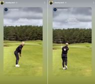Stills from Charley Hull's Instagram story - Source- @charley.hull on Instagram