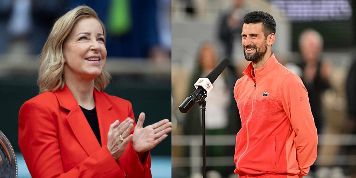 Chris Evert has reacted to Novak Djokovic