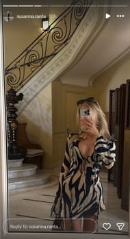 Mikko Rantanen's girlfriend Susanna's Ig Story @ susanna.ranta