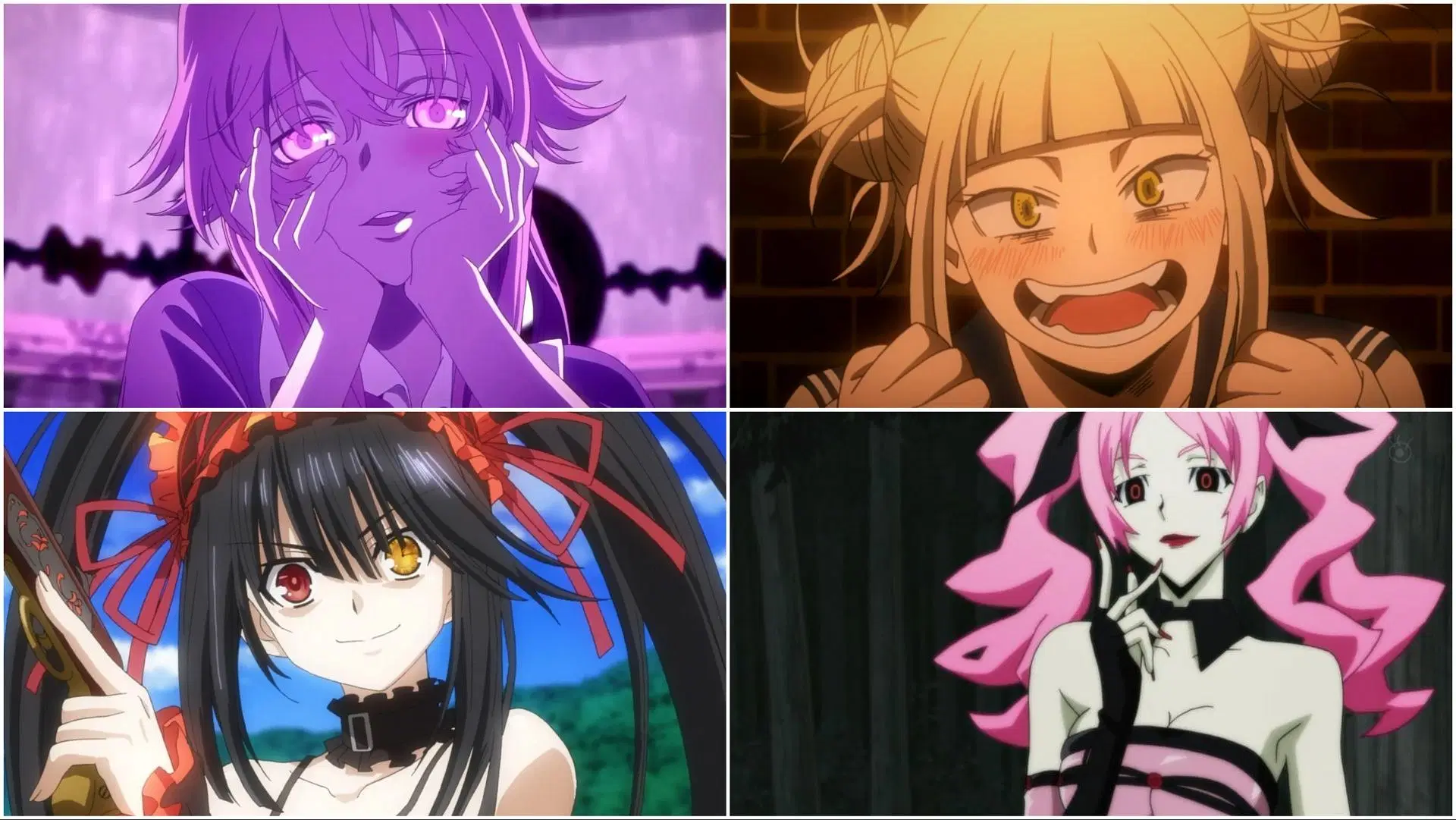 Yandere anime characters to stay away from in real life (Images via Asread/Bones/AIC Plus+/Daume)
