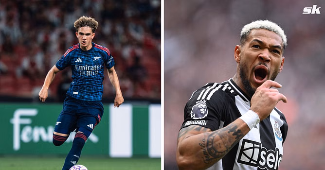 Joelinton makes feelings clear about Max Dowman after heated challenge between them that left Arsenal youngster bleeding