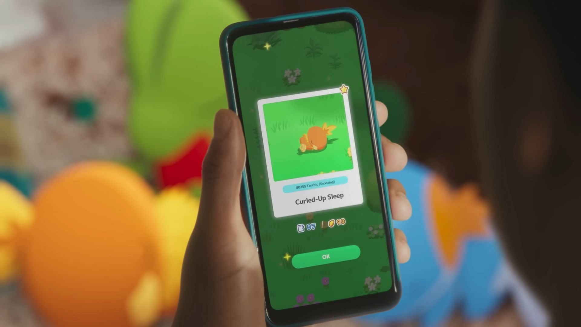Torchic&#039;s Curled-Up Sleep revealed (Image via The Pokemon Company)
