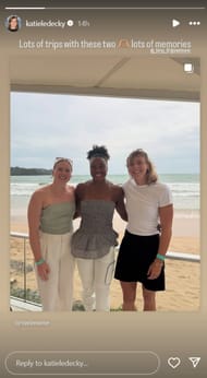 Katie Ledecky's story - Source: via @katieledecky on Instagram