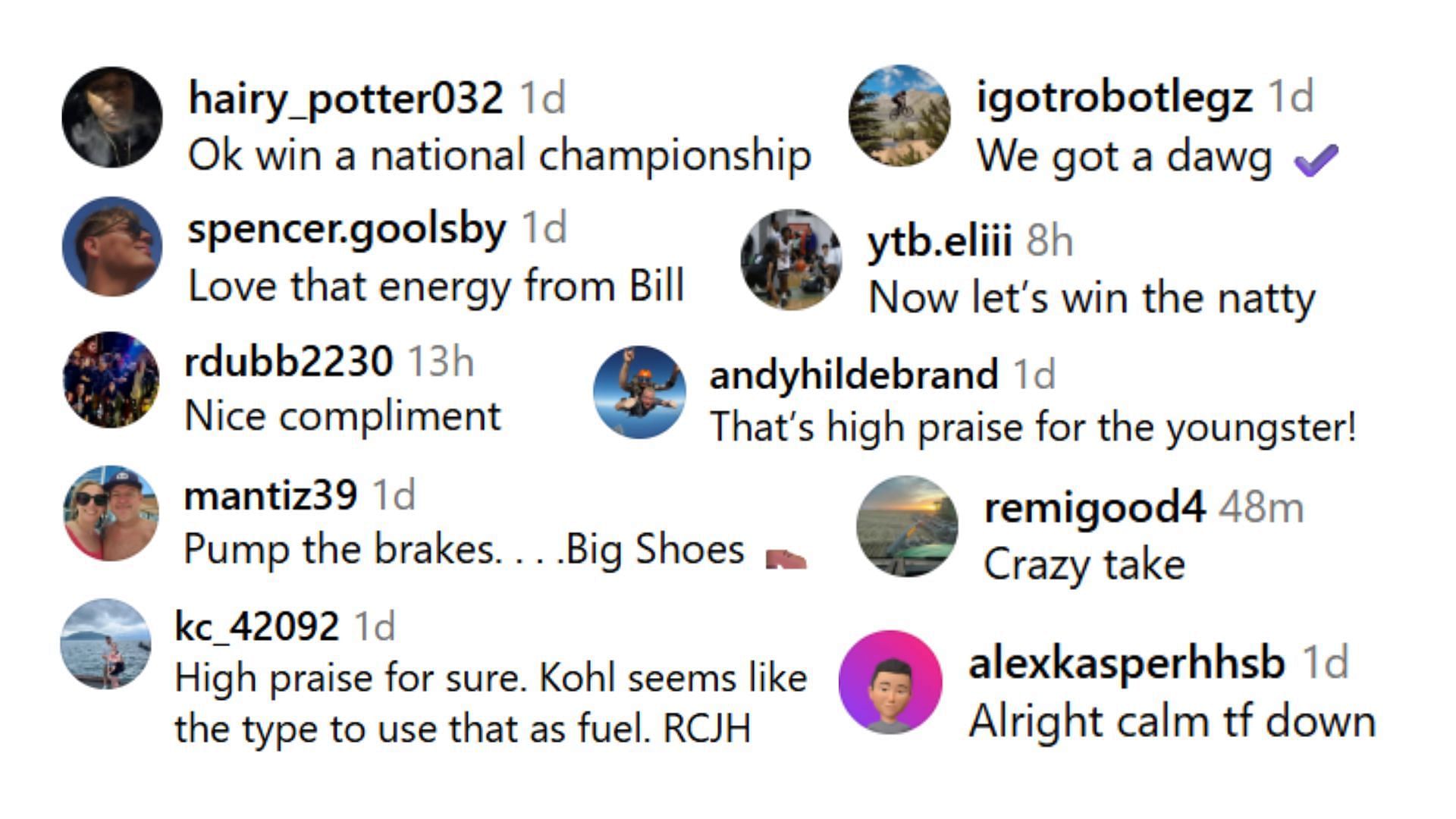 Reactions to Bill Self&#039;s Kohl Rosario-Christian Braun comparison (Image Source: @fansofku/Instagram)