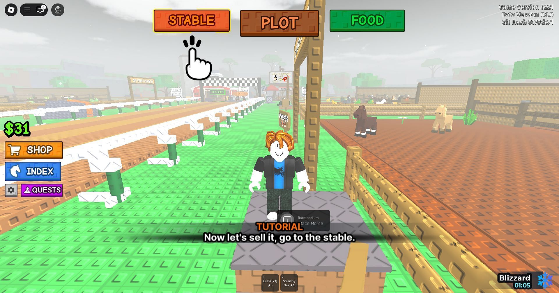 Grab Horse RNG free rewards (Image via Roblox)