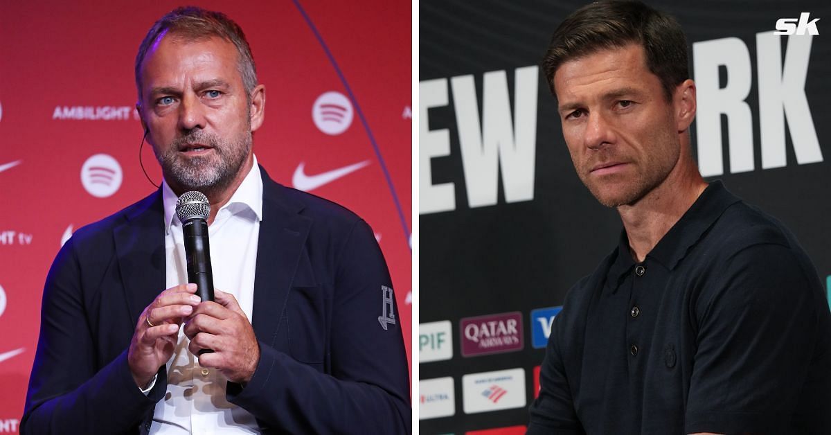 Barcelona boss Hansi Flick (left) and Real Madrid manager Xabi Alonso - Both images GETTY