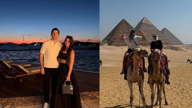 In Photos: Best of Zach Werenski, fiancee Odette's ‘8 countries and 10 cities’ pre-wedding trip to Egypt and other exotic destinations