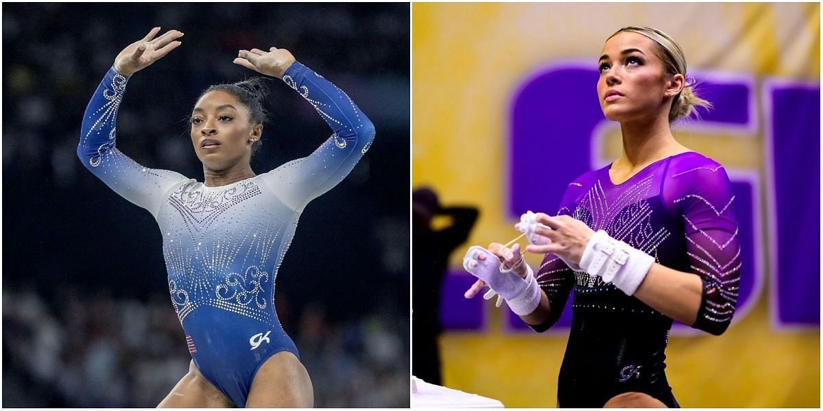 Simone Biles and Olivia Dunne