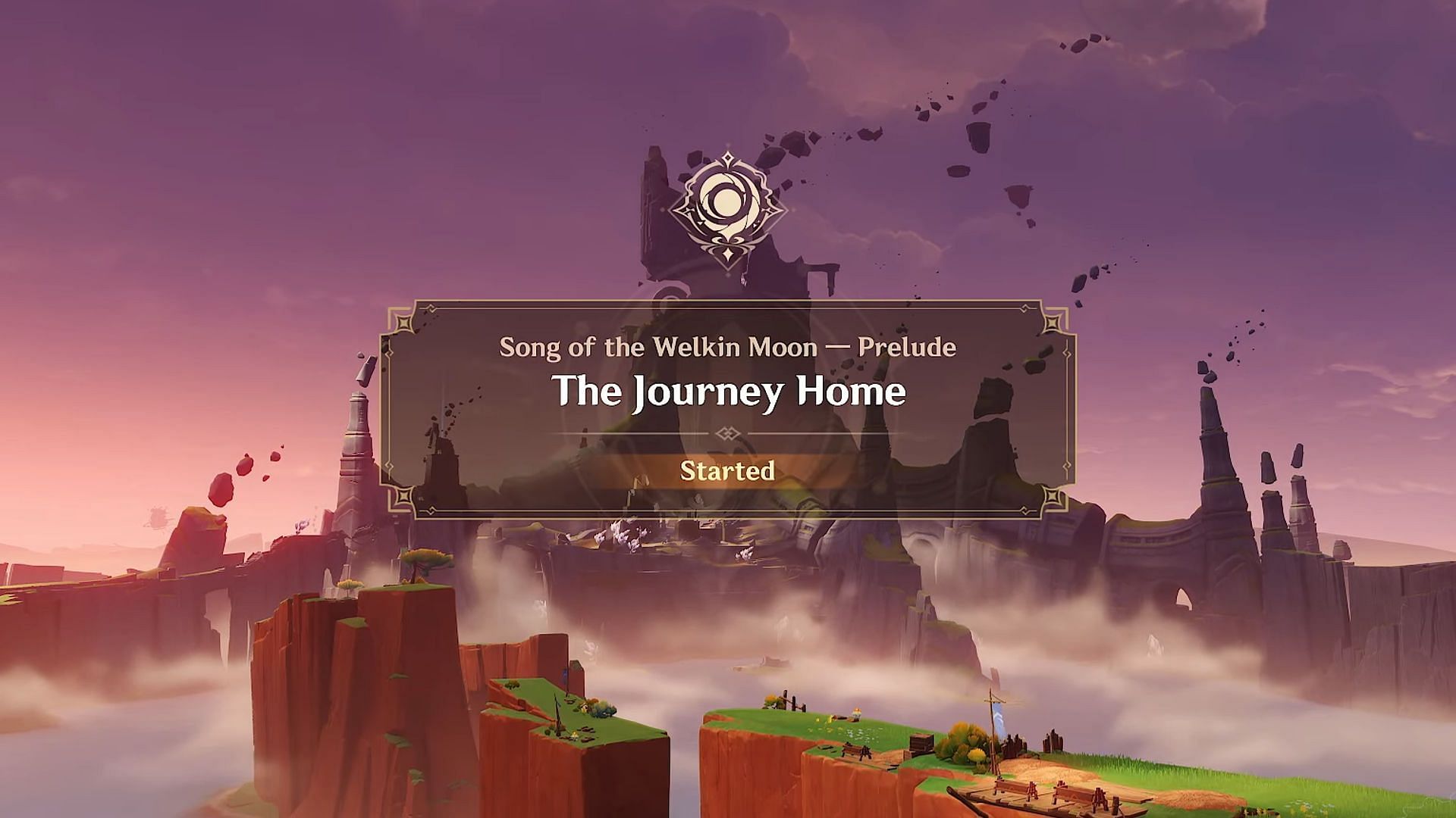 Song of the Welkin Moon Prelude &quot;The Journey Home&quot; (Image via HoYoverse)