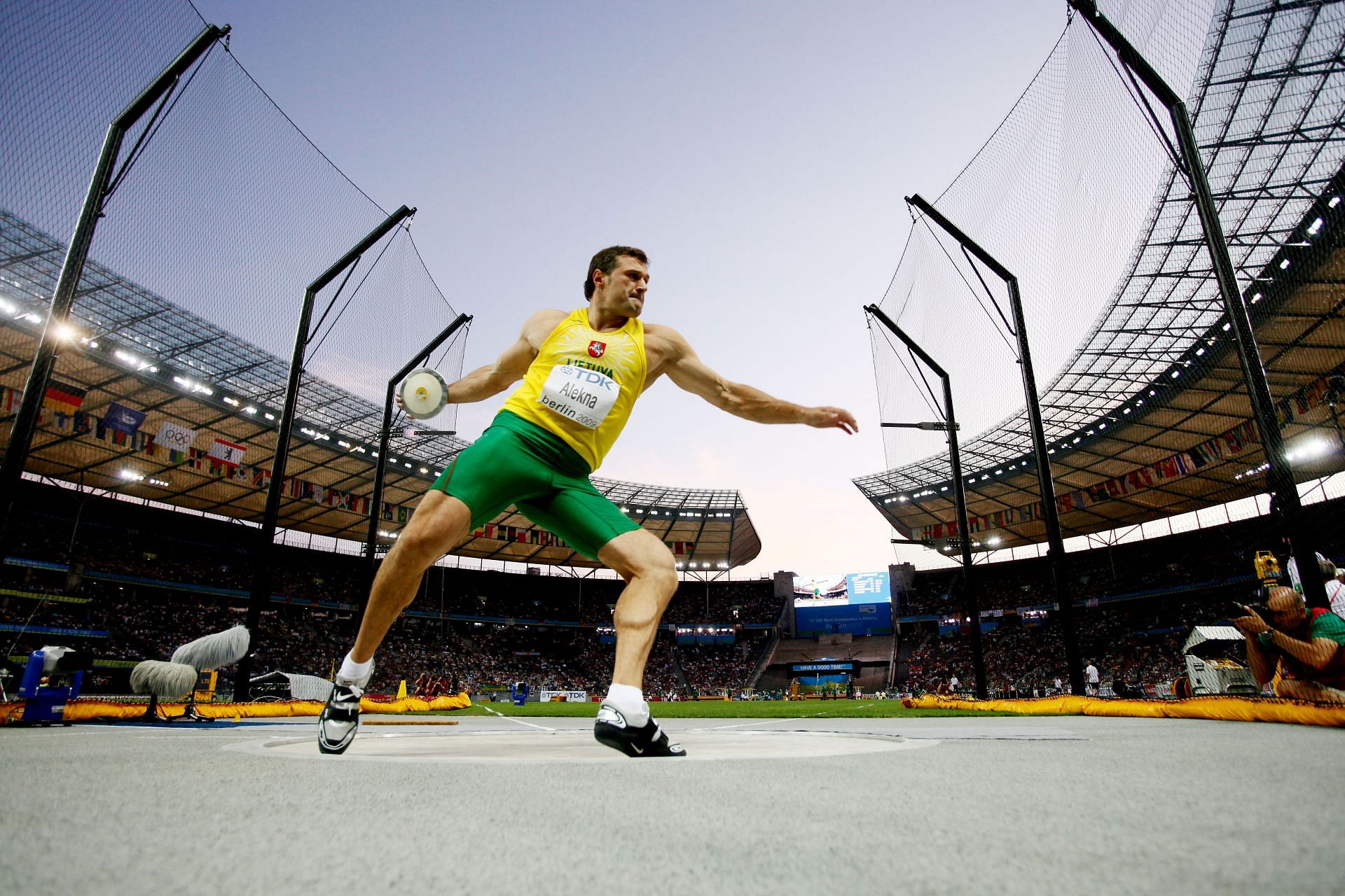 Virgilijus Alekna at the 12th IAAF World Athletics Championships - Source: Getty