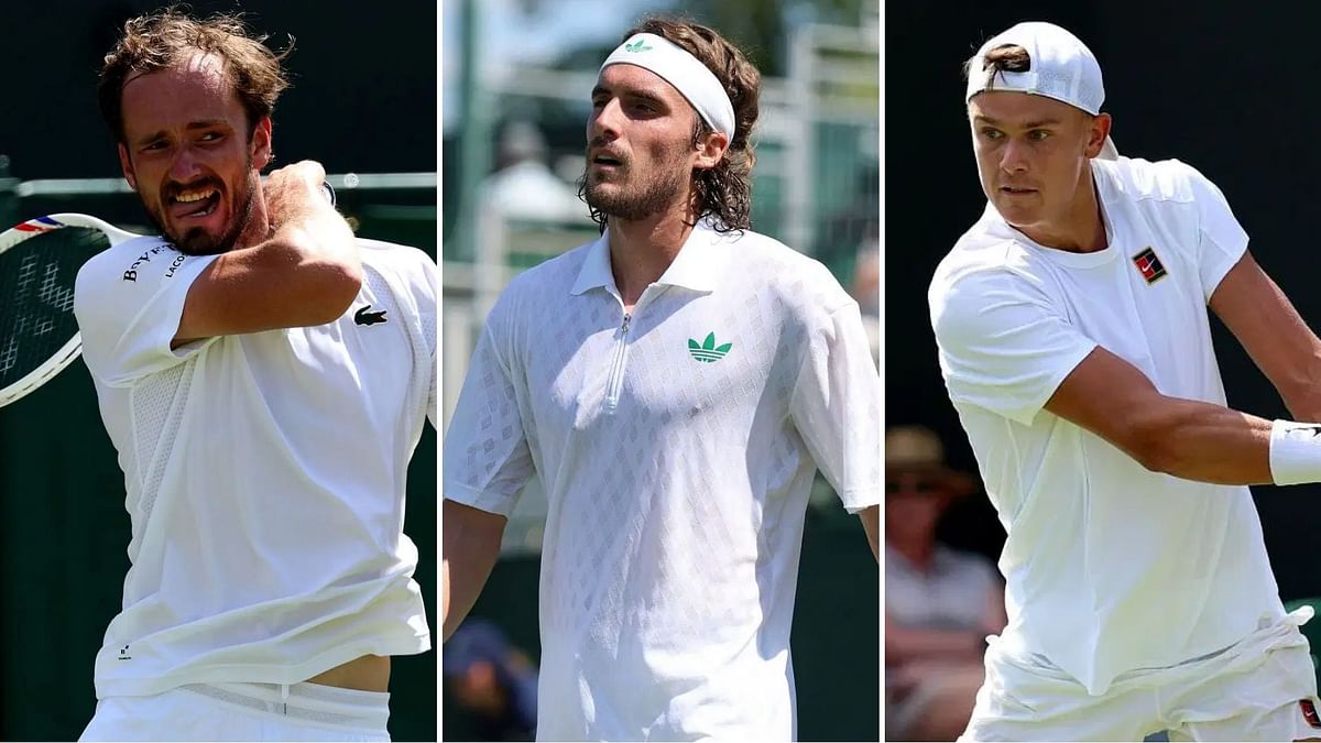 "Does no one want to play Wimbledon?" - Fans shocked after Medvedev, Tsitsipas, Rune & others exit on horrible Day 1 for seeds