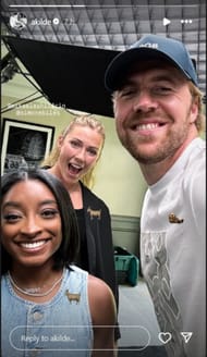 Screenshot of Kilde's Instagram story.