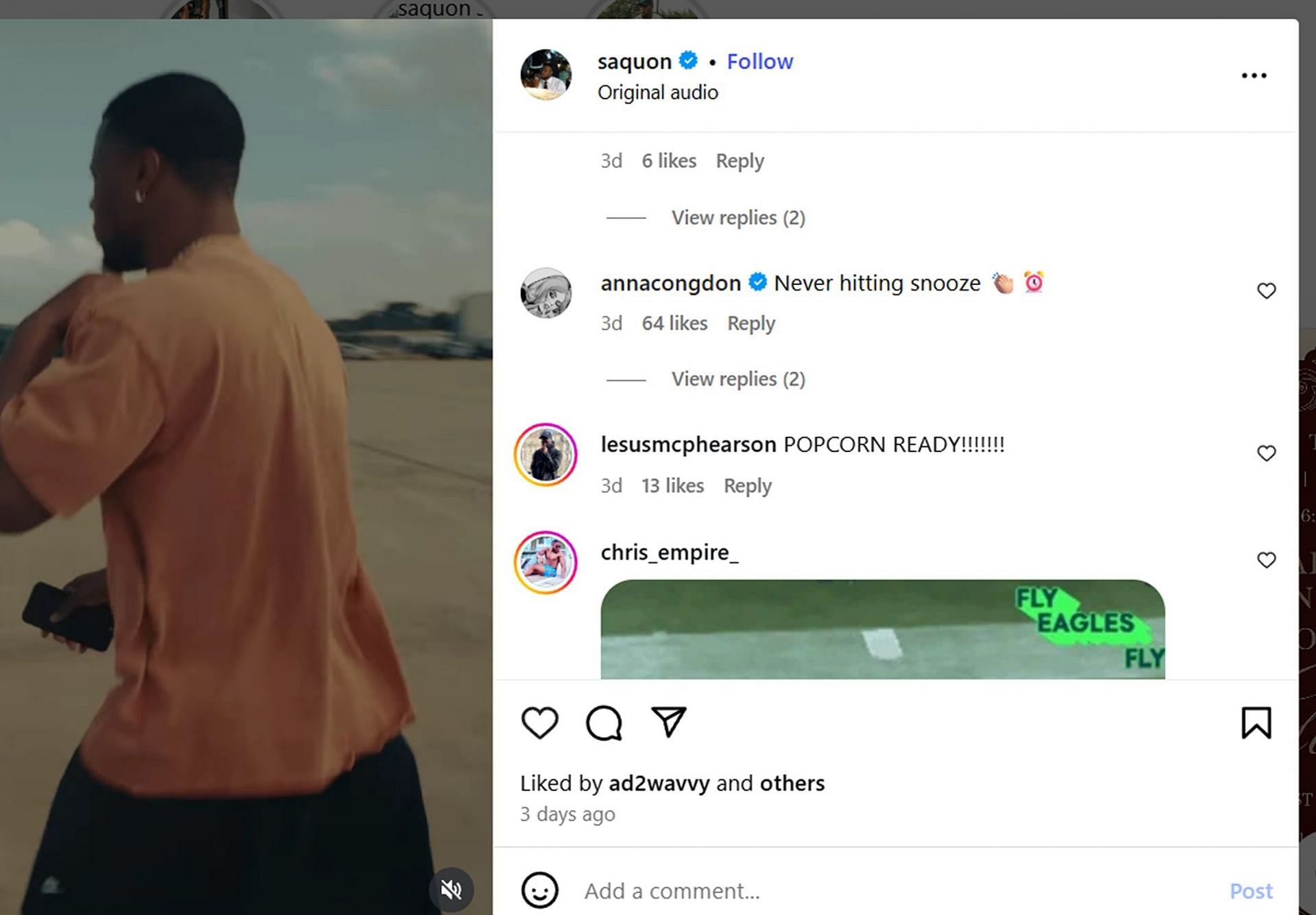 Saquon Barkley&rsquo;s fianc&eacute;e cheers for him ahead of training camp/@saquon
