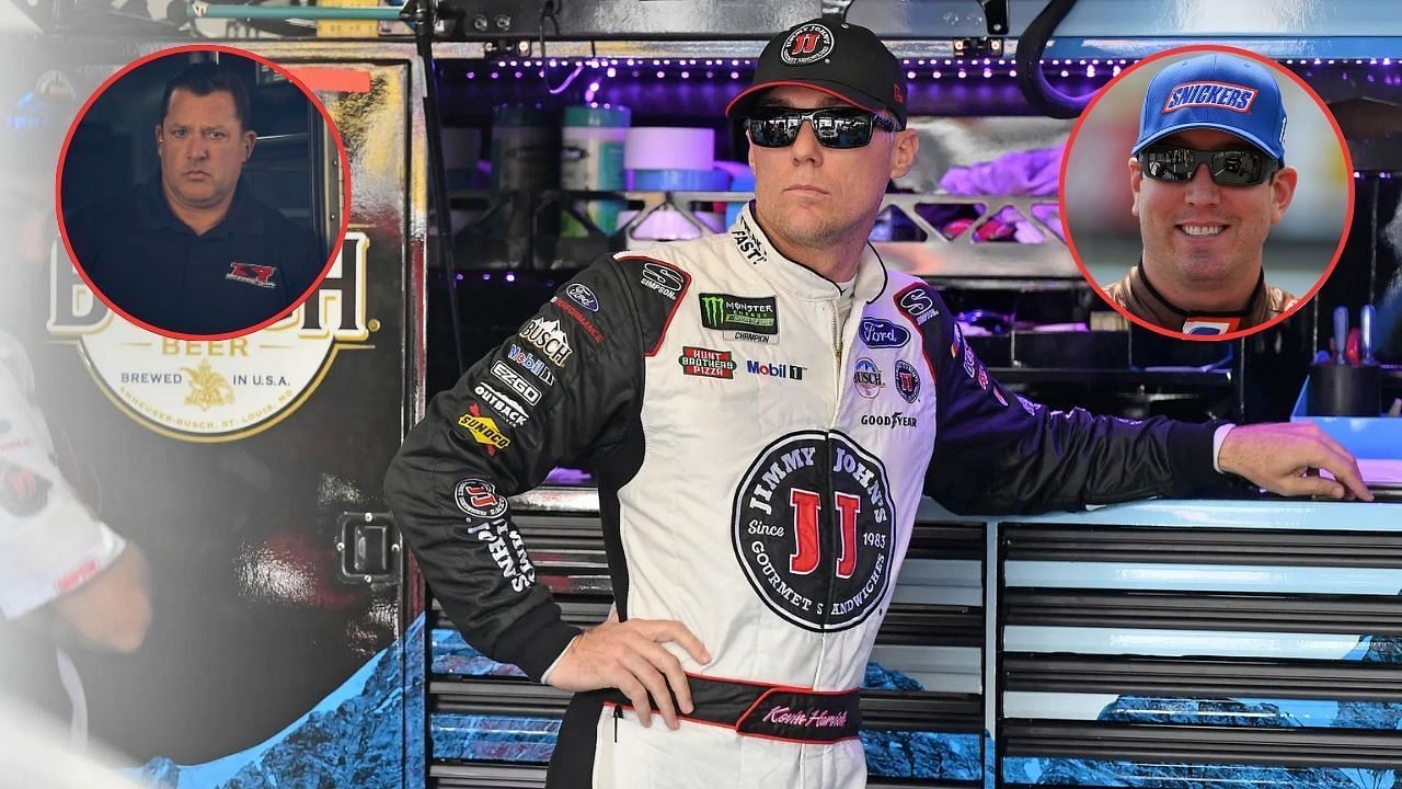 Tony Stewart (L), K