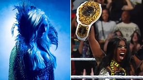 Charlotte Flair reacts after Naomi leaves WWE Evolution as Women’s World Champion after MITB cash-in