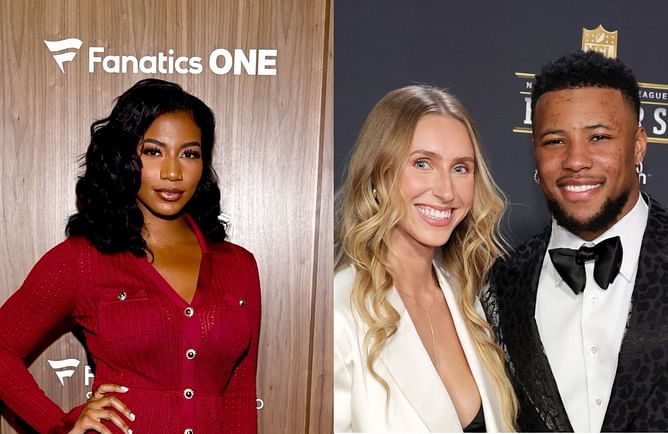 Saquon Barkley's fiancée Anna sends 4-word message to Taylor Rooks after NBA reporter secretly ties knot in NYC ceremony