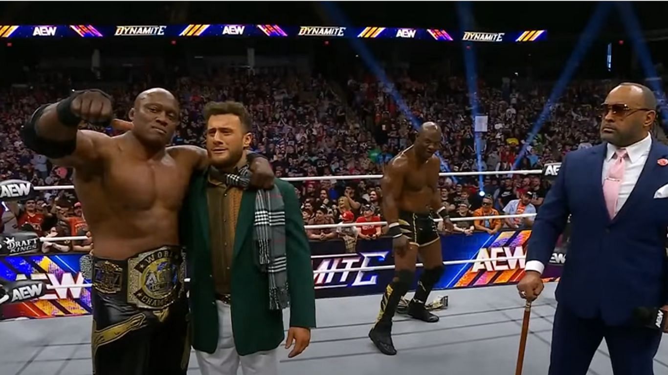 MJF with the Hurt Syndicate [ Image from AEW