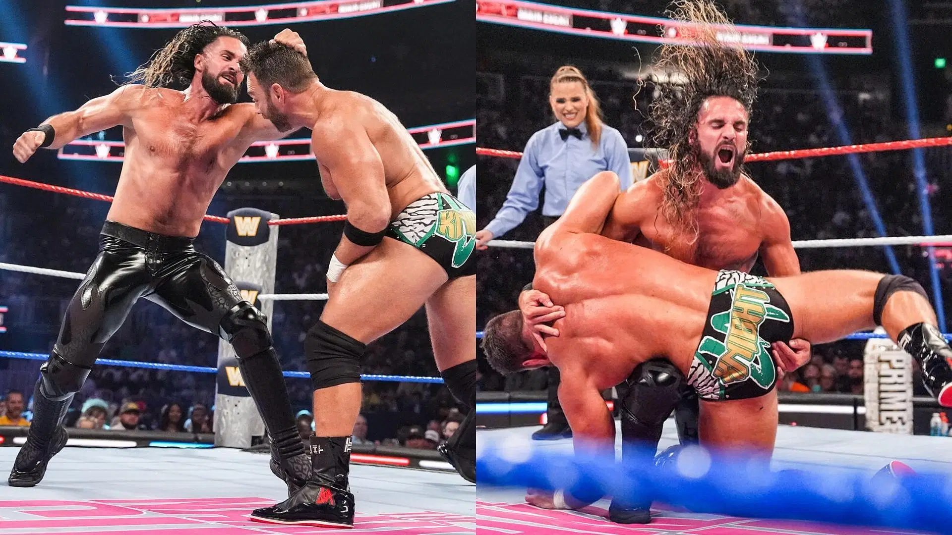 Rollins was injured over the weekend. [Image credits: WWE.com]