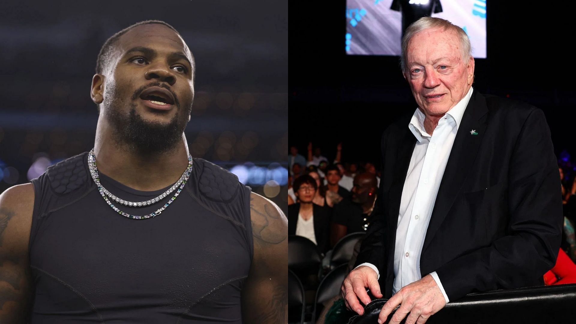 Micah Parsons discusses contract standoff with Jerry Jones - vis Getty/CMS
