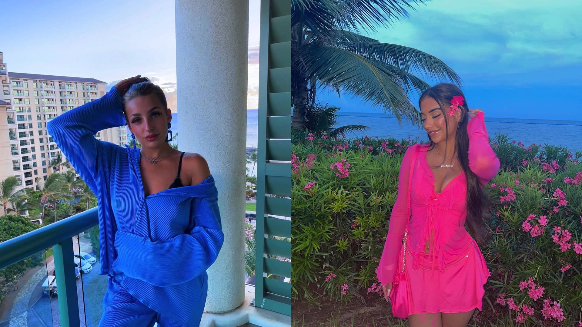 (L-R) Toni and Shakira from Love Island UK (Images via Instagram/@tlaites20, @shakirakhan16)