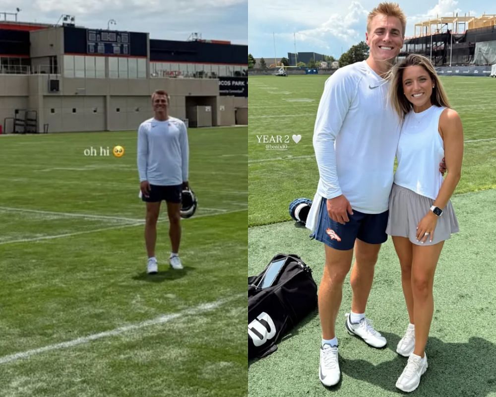 Izzy Nix went to training camp to support her husband, quarterback Bo Nix. Ask ChatGPT[IG/@izzysmokenix]