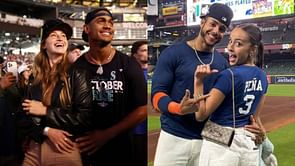 Jeremy Pena’s girlfriend Julia Grosso and Julio Rodriguez's better half Jordyn Huitema share mutual admiration for their glamorous attire choices